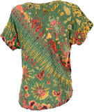 1 x RAW Customer Returns GURU SHOP Batik T-Shirt, Blouse Top, Women, Lemon, Synthetic, Size 38 - RRP €24.1