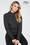 1 x RAW Customer Returns CityComfort women s sweater with stand-up collar, knitted women s sweater S, anthracite  - RRP €16.85