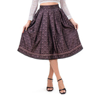 1 x RAW Customer Returns Kelliar ladies traditional skirt underskirts vintage knee-length skirts elegant Oktoberfest skirts with lace and embroidery pink size 36 - RRP €89.99