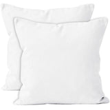 1 x RAW Customer Returns Encasa Homes Throw Pillow Covers 40x40 cm - Blank White Pack of 10 with Invisible Zipper - Couch cushion covers soft polyester twill, suitable for sublimation digital printing painting - RRP €30.23