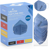 1 x RAW Customer Returns VEVOX FFP2 masks blue CE certified from Germany - 10, 20, 50 pieces - 100 MADE IN GERMANY - FFP2 mask light blue - color freely selectable - CE tested according to EN149 2001 A1 2009 - packed in 5 pieces - RRP €10.07