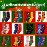 1 x RAW Customer Returns Jeasona Advent Calendar 2023 Women s Advent Calendar Socks Women s 12 Pairs Gifts for Advent Calendar Women s Christmas Calendar 2023 for Women Christmas Socks Women s 39-42 Advent Calendar Female - RRP €33.26