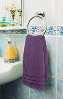 1 x RAW Customer Returns Utopia Towels - 8 Piece Luxury Towel Set, 2 Bath Towels, 2 Hand Towels and 4 Wash Cloths, Highly Absorbent Towel Set 97 Ring Spun Cotton Plum  - RRP €28.99