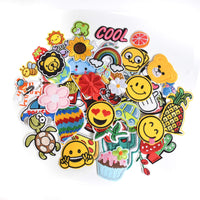 1 x RAW Customer Returns AXEN 60PCS Embroidered Iron on Patches DIY Accessories, Random Assorted Decorative Patches, Cute Sewing Applique for Jackets, Hats, Backpacks, Jeans, 60 Pieces Package - RRP €13.76