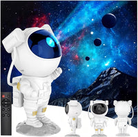 1 x RAW Customer Returns Etlephe Galaxy Starry Sky Astronaut Projector, Galaxy Light with Remote Control and Timer, Star Projector for Bedroom and Ceiling, Perfect Gift for Children and Adults, Red, Green - RRP €32.44