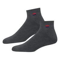 1 x RAW Customer Returns NAVYSPORT 6 pairs of sneaker socks for men and women sports socks cotton socks quarter socks unisex. Grey, 6 pairs, EU 47-49  - RRP €15.12