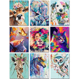 4 x Brand New 9 pieces diamond painting adults set of 9, 30 x 40 cm  - RRP €60.48