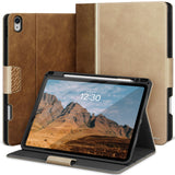 1 x RAW Customer Returns KingBlanc for iPad Air 13 inch Case 2024 M2 with Pencil Holder, Vegan Leather Protective Case, Auto Sleep Wake, Supports Pencil Pro and Pencil USB-C , Adjustable Stand, Khaki Camel - RRP €40.32