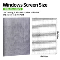 1 x RAW Customer Returns HCSSZ fly net sold by the meter 120 x 250 cm, fiberglass fly screen window fabric cuttable replacement net, insect protection gauze window, for windows, skylights, balcony doors gray  - RRP €10.99