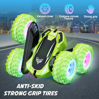 1 x RAW Customer Returns SIMPIM Remote Control Car Toy from 3 4 5 6 7 8 Years for Children 4WD 2.4 GHz Remote Control 360 Degree Double-Sided Stunt Car Gift Girls Boys Children for 3 4 5 6 7 8 12 - RRP €22.18