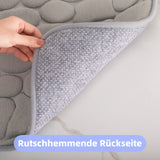 1 x RAW Customer Returns chakme bath mat memory foam bath carpet memory foam shower mat absorbent bath mat bathroom carpet shower mat decorative doormat non-slip mat for bathroom living room 60 120 cm, light grey - RRP €39.31