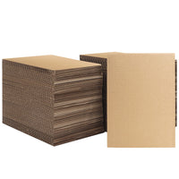 1 x RAW Customer Returns Belle Vous Brown Corrugated Kraft Paper Pack of 100 - 18 x 12.5 cm - 2.8 mm Thick Corrugated Packaging Cardboard for Mail, Crafts, Art and Packaging - RRP €27.2