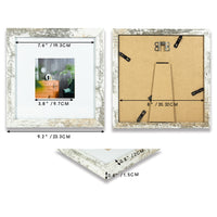 10 x Brand New LOKCASA 20x20 picture frame vintage brown, glass pane, set of 3 wall and table picture frames - RRP €161.3