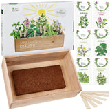 1 x RAW Customer Returns Herb Seed Growing Kit Mini Herb Garden Gift Set 6 Varieties of Herb Seeds, Growing Box, Coconut Potting Soil Herb Growing Kit OwnGrown - RRP €15.99