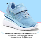 1 x RAW Customer Returns Girls Glitter Sports Shoes Sneakers Fitness Shoes Running Shoes Children Indoor Shoes Velcro Sports Shoes Sneakers Blue EU 36.5 - RRP €33.18