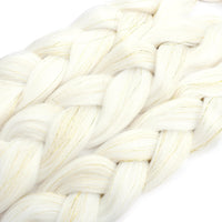 1 x RAW Customer Returns PORSMEER 3 Pieces Jumbo Braid Synthetic Hair for Braiding 24 Inches 100g Kanekalon Hair Braiding Extensions for Crochet Twist Braiding Hair Colorful Color White Golden Glitter Tinsel Hair  - RRP €18.98