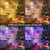 1 x RAW Customer Returns Christmas decoration fairy lights indoor, 2 pieces 10M 100 LED warm white and colorful 4 in 1 USB fairy lights with 11 modes remote control dimmable outdoor fairy lights - RRP €22.99