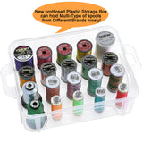 1 x RAW Customer Returns New brothread 4 Layers Stackable Clear Storage Box Organizer for 80 Spools Home Embroidery Thread and Sewing Thread Spool Size Requirements Height 5.6cm Width 4.3cm  - RRP €30.99