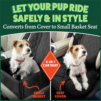 3 x Brand New MuttStuff Co Car Seat Cover for Dogs, with Free Pet Seat Belt, Waterproof Covers, Flaps for Full Front Cover or Small Hammock with Sturdy Walls, Travel Accessories - RRP €61.2