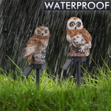 1 x RAW Customer Returns TERESA S COLLECTIONS Garden figures for outdoors owl solar light set of 2 solar LED owl figures garden light made of resin garden decoration for outdoors solar lamps plug 57-58cm, for outdoors terrace yard lawn - RRP €28.99