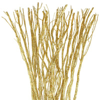 5 x Brand New Xinnun 50 Pieces Dried Willow Vase Filler Curly Willow Branches 17 Inch Tree Branches for Decoration Twigs and Branches Decorative Sticks for Christmas Glittering Green  - RRP €96.0