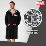 1 x RAW Customer Returns MARVEL Men s Bathrobe, Men s Fleece Lined Bathrobe S - 3XL, Gifts for Men XL  - RRP €32.26