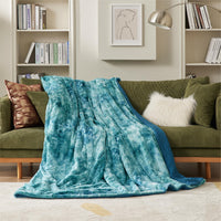 1 x RAW Customer Returns Bedsure Cuddly Blanket Fluffy Sofa Blanket Throw Blanket - Faux Fur Fleece Sherpa Wool Blanket for Couch, Thick Blanket, Warm Plush Small 220 x 240, Turquoise - RRP €27.82