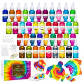 1 x RAW Customer Returns Tie Dye Kit 40 Colors - Vibrant Fabric Textile Paints Graffiti Dye for DIY Clothing Painting, Children and Adults - All in 1 Textile Paint Dye for Shirts, Shirt, DIY Tie-Dye, Party - RRP €26.69