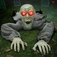 1 x RAW Customer Returns JOYIN Halloween Decoration Crawling Zombie with Sound and Glowing Eyes for Garden Decoration - RRP €39.99