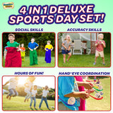 1 x RAW Customer Returns KreativeKraft - Throwing Games Sports Day Kit, 1353, multi-colored, 2314 cm - RRP €27.48