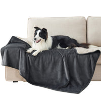 1 x RAW Customer Returns Lesure waterproof dog blanket for large dogs - 152x127cm outdoor dog blanket washable, dog blanket sofa protection made of Sherpa fleece, cat blanket fluffy and soft, cream-colored - RRP €30.24