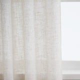 1 x RAW Customer Returns VOILYBIRD Curtain Loop Curtain Set of 2 for Living Room Natural Linen HxW 260x140 - RRP €39.31