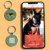 1 x Brand New DISONTAG QR Code Dog Tag ID 41 Dog Breeds Personalized Social Online Page-Free Online Pet Profile-Modifiable-Privacy Control-No APP Required - RRP €11.62