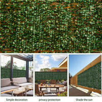 1 x RAW Customer Returns HanYun Artificial Ivy Garden Privacy Screen 300 x 100cm 2 300x50cm artificial plants privacy screen and artificial ivy, decoration for outdoor areas garden decoration privacy screen wind protection noise protection - RRP €32.26