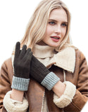 1 x Brand New YISEVEN Women s Winter Gloves Made of Genuine Sheepskin Leather Gloves with Warm Lining Winter Gloves Women s Gloves Gifts Green Medium 7.0 Inches - RRP €27.6