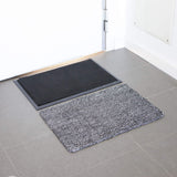 1 x RAW Customer Returns koko doormats Entrance doormat, disinfectant, shoes for entrance area, including outdoor doormat, antibacterial and dry, 60 x 40 cm, 5-piece set - RRP €25.2