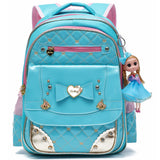 5 x Brand New LIGUL Backpack for Girls, Lovely Bookbag Series Doll Adorable Princess School Backpack for Elementary School Bags School Backpack for Girls Blue, L  - RRP €196.9