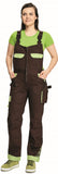 1 x RAW Customer Returns DINOZAVR Yowie Work Overalls - Women - Stretch and breathable fabric - Cargo Style - Extra Resistant - Various pockets - Brown Green 44 - RRP €77.0