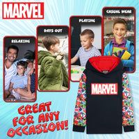 1 x RAW Customer Returns Marvel Boys Avengers Sweatshirt - Boys Hoodies 5-6 Years, Multicolour  - RRP €18.99