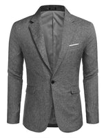 1 x RAW Customer Returns COOFANDY Men s Blazer Men Suit Jacket Regular Fit Jacket with Chest Pockets Casual Suit One Button Gray 3XL - RRP €68.99