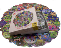 1 x Brand New OMEDICH Puzzle 1000 pieces, Circle of Colors - Colorful Diamonds, Mandala Round Puzzle for adults and children from 14 years - RRP €12.1