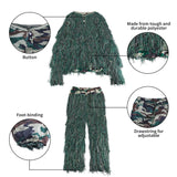 1 x RAW Customer Returns Goetland 5-piece 3D Ghillie Camouflage Suit Ghillie Suit Hunting Clothing Men s Set Forest Desert Camouflage Suit Military Ghillie Suit Women s Hunting Pants Set - RRP €45.37