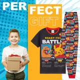 1 x RAW Customer Returns Pokemon Children s Pajamas Set - Includes Long Sleeve T-Shirt and Long Pants, for Teenagers and Boys from 4 to 14 Years Black Multicolor, 6-7 Years  - RRP €20.99