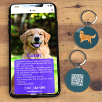 1 x RAW Customer Returns DISONTAG Dog Tags, Personalized Dog Tag, Pet Tags, Dog Identification Tag, 41 Realistic Patterns, Unique Information Display Modifiable - RRP €16.8