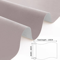 1 x RAW Customer Returns Microfiber fabric film self-adhesive suede look car film, imitation suede self-adhesive, for car interiors, upholstery, jewelry drawers 40cm x 150cm, silver gray  - RRP €20.16