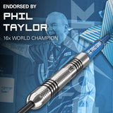 1 x RAW Customer Returns Target Darts Phil Taylor 22G 80 Tungsten Steel Tip Dart Set - 9 Pro Grip Shafts - 9 Pro Ultra Flights - Dart Wallet Set - RRP €34.95