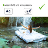 1 x RAW Customer Returns Twillie Pillowcase Waterproof 80x80 cm Set of 2 - Aegis - Oeko-TEX certified - Pillow protector with zipper - Pillow protector cover Breathable, hypoallergenic, anti-mite, antibacterial - RRP €25.18