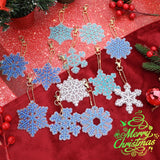 3 x Brand New 12 Pieces Winter Snowflake Diamond Painting Keychains 5D DIY Diamond Art Painting Keyrings Full Rhinestone Diamond Pendant Mosaic Sticker Keychain for Christmas Tree Key Bag - RRP €57.6