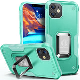 1 x Brand New HOOMIL Armor Case for iPhone 11, Military Grade Protection Shockproof Phone Case - Mint Green - RRP €21.6