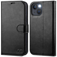 1 x RAW Customer Returns OCASE Mobile Phone Case iPhone 13 Mini Case Premium PU Leather Stand Function Card Slot Magnetic Closure RFID Protective Flip Case Leather Case Case Compatible with iPhone 13 Mini Black - RRP €20.16